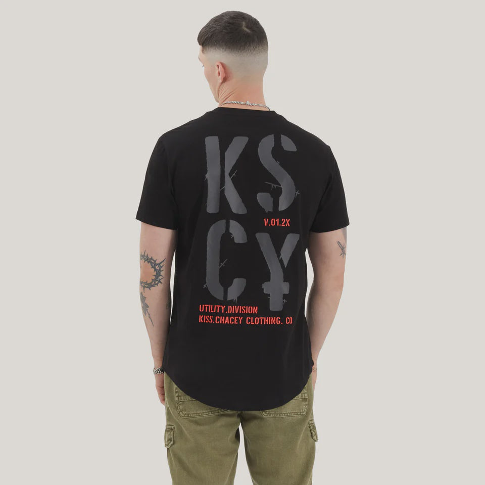 Kiss Chacey Pleso Dual Curved Tee - Anthracite Black