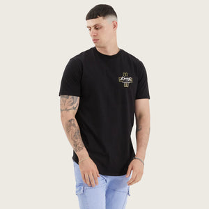 Kiss Chacey Lent Dual Curved Tee - Jet Black