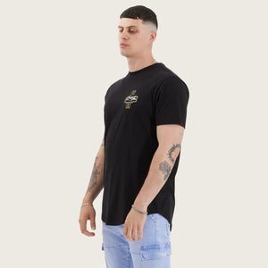 Kiss Chacey Lent Dual Curved Tee - Jet Black