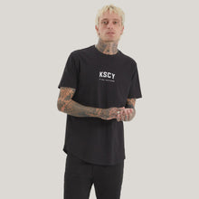Load image into Gallery viewer, Kiss Chacey Pirton Dual Curved Tee - Jet Black
