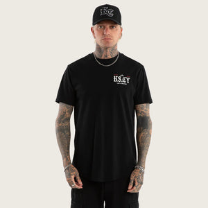 Kiss Chacey England Dual Curved Tee - Jet Black