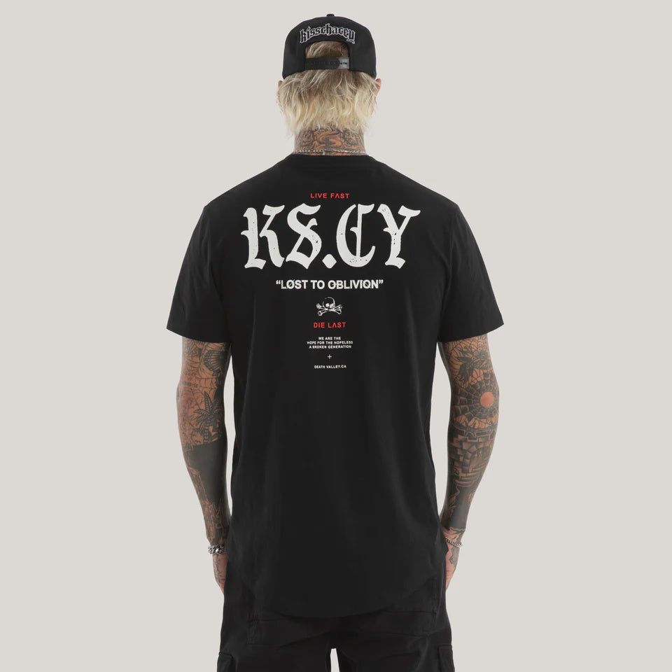 Kiss Chacey England Dual Curved Tee - Jet Black
