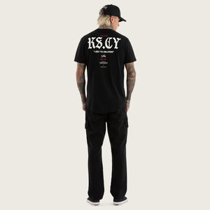 Kiss Chacey England Dual Curved Tee - Jet Black