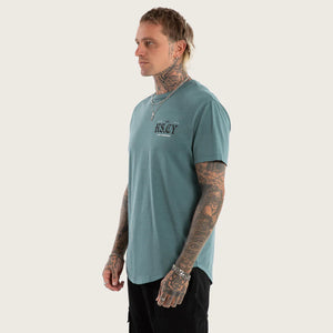Kiss Chacey England Dual Curved Tee - Pigment North Atlantic
