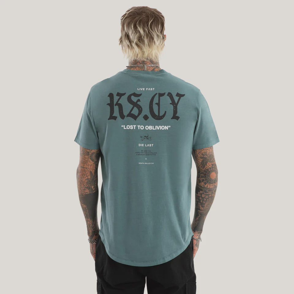 Kiss Chacey England Dual Curved Tee - Pigment North Atlantic