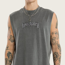 Load image into Gallery viewer, Kiss Chacey Obelisk Relaxed Muscle Tee - Pigment Charcoal
