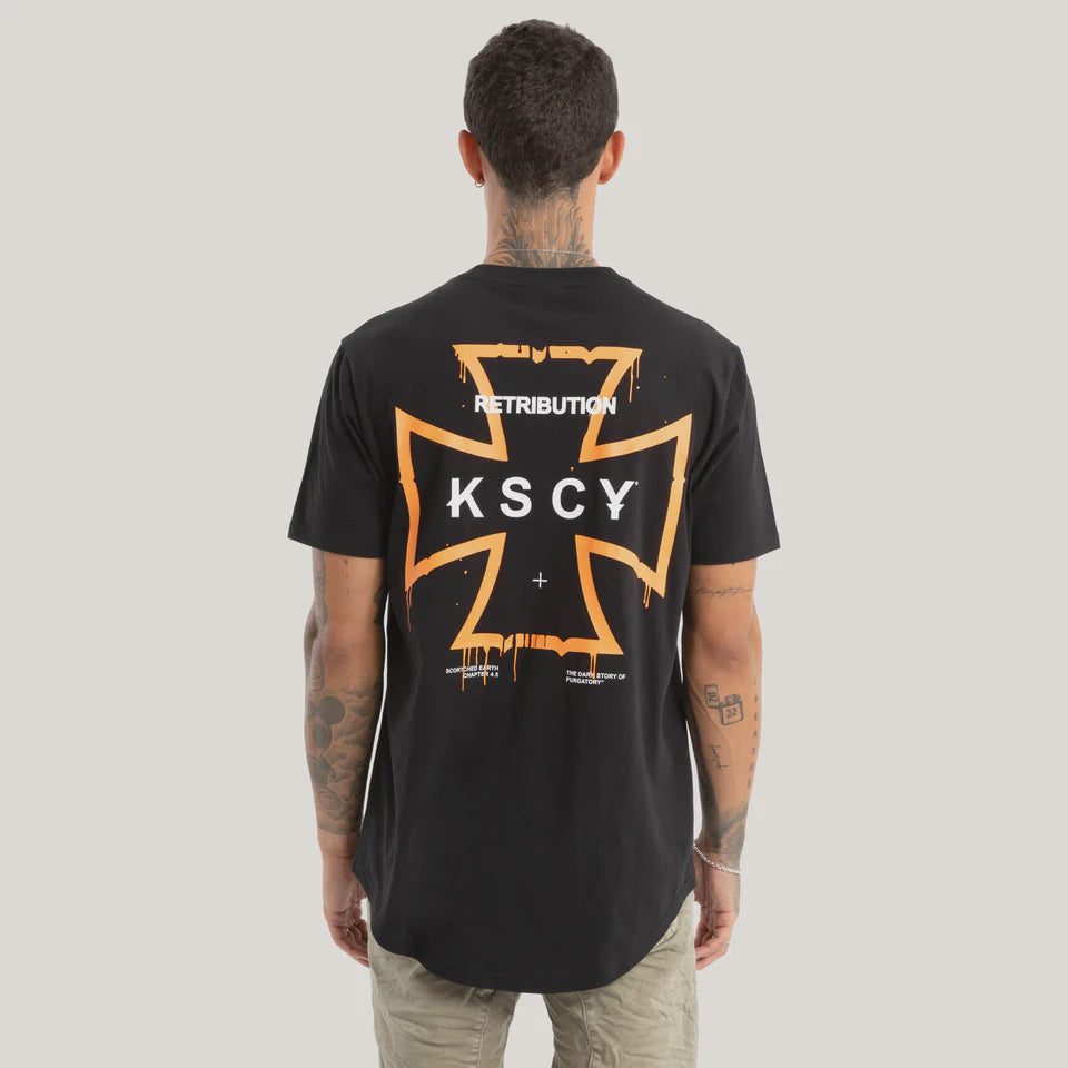 Kiss Chacey Retribution Dual Curved Tee - Jet Black