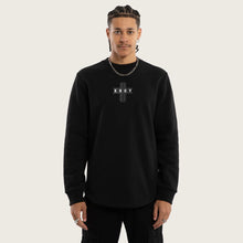 Load image into Gallery viewer, Kiss Chacey Salvation Dual Curved Sweater - Jet Black
