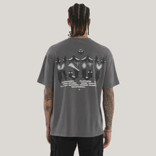 Load image into Gallery viewer, Kiss Chacey Chrome Relaxed Tee - Pigment Charcoal
