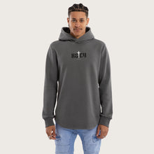 Load image into Gallery viewer, Kiss Chacey Existance Dual Curved Hoodie - Pigment Charcoal
