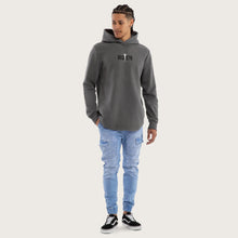 Load image into Gallery viewer, Kiss Chacey Existance Dual Curved Hoodie - Pigment Charcoal
