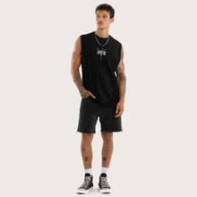 Load image into Gallery viewer, Kiss Chacey Shatter Relaxed Fit Muscle - Jet Black
