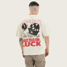 Load image into Gallery viewer, Kiss Chacey Luck Street Fit Tee - Tofu
