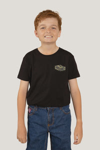 Ringers Western  Servo Kids Classic Fit T-Shirt - Black/Camo