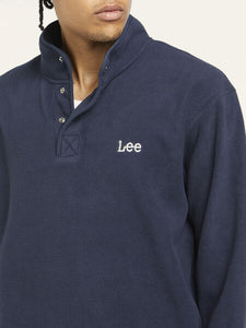 Lee Button Up Polar Sweat - Blue Steel