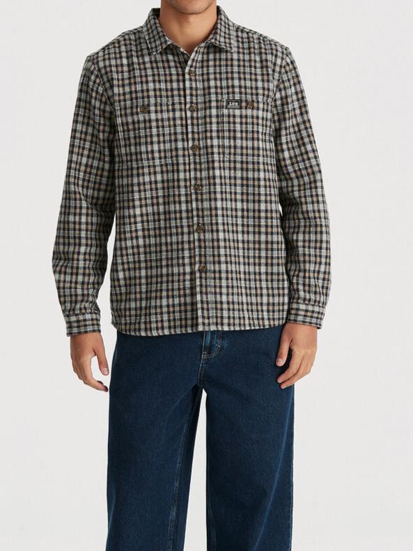 Lee Worker L/S Shirt - Brown Check