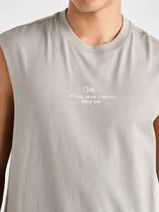 Lee Denim Co Muscle Tee - Stone Steel