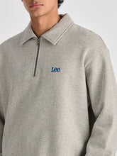 Load image into Gallery viewer, Lee Collar Fleece Sweat - Grey Marle
