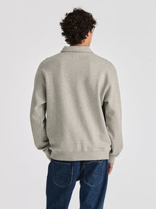 Lee Collar Fleece Sweat - Grey Marle