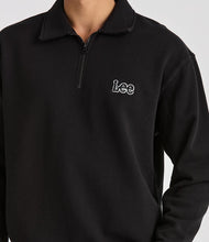 Load image into Gallery viewer, Lee Collar Fleece Sweat - Black
