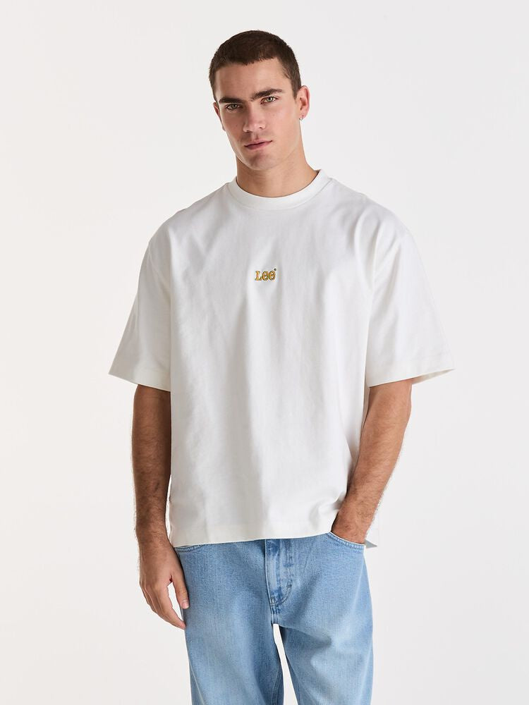 Lee Heavy Hit Boxcut Tee - White