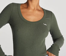 Load image into Gallery viewer, Lee Essential LS Rib Tee - Olive
