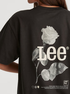 Lee Rose Baggy Tee - Worn Black