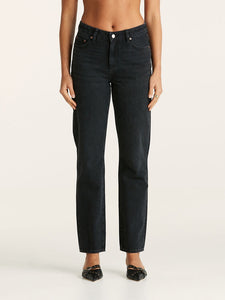 Lee Mid Slim Straight Jean - Black Drift