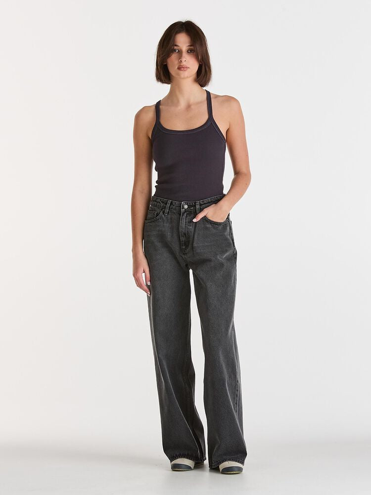 Lee Mid Slouch Relaxed Jean - Basalt