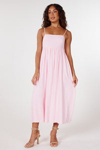 Girl and the Sun Karla Midi Dress - Light Pink