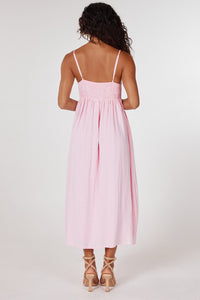 Girl and the Sun Karla Midi Dress - Light Pink