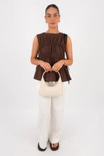 Load image into Gallery viewer, All About Eve Lou Lou Tie Top - Brown
