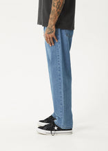 Load image into Gallery viewer, Afends Ninety Two&#39;s Relaxed Fit hemp Denim Jeans - Worn Blue
