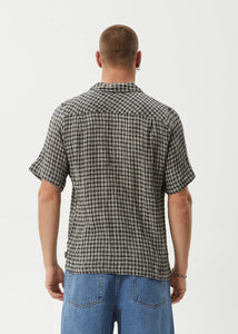 Afends Asta Seer Sucker Regular Shirt - Steel