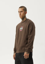 Load image into Gallery viewer, Afends Solar Flare Crew Neck - Coffee

