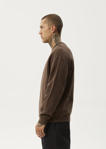 Afends Solar Flare Crew Neck - Coffee