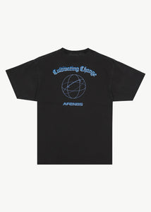 Afends Globalisation Boxy T-Shirt - Stone Black