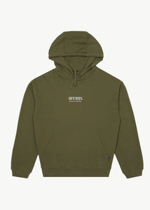 Afends Questions Pull On Hoodie - Military