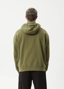 Afends Questions Pull On Hoodie - Military
