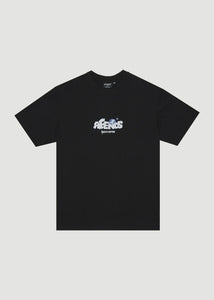 Afends Chem Trails Recyced Retro Fit Tee - Black
