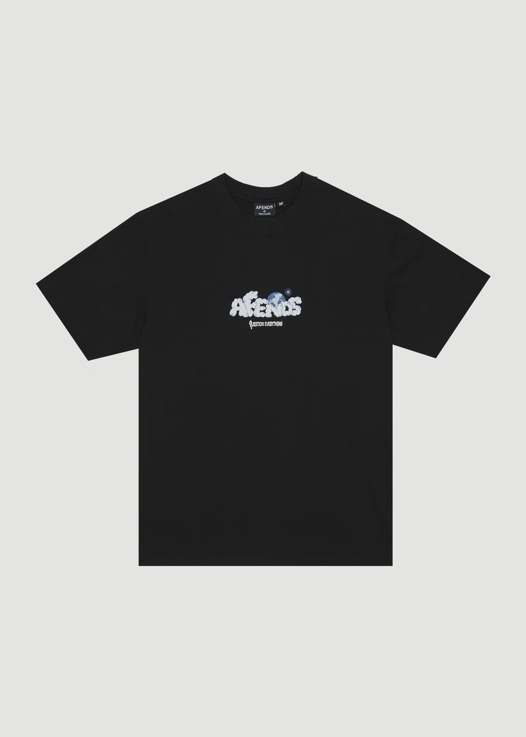 Afends Chem Trails Recyced Retro Fit Tee - Black