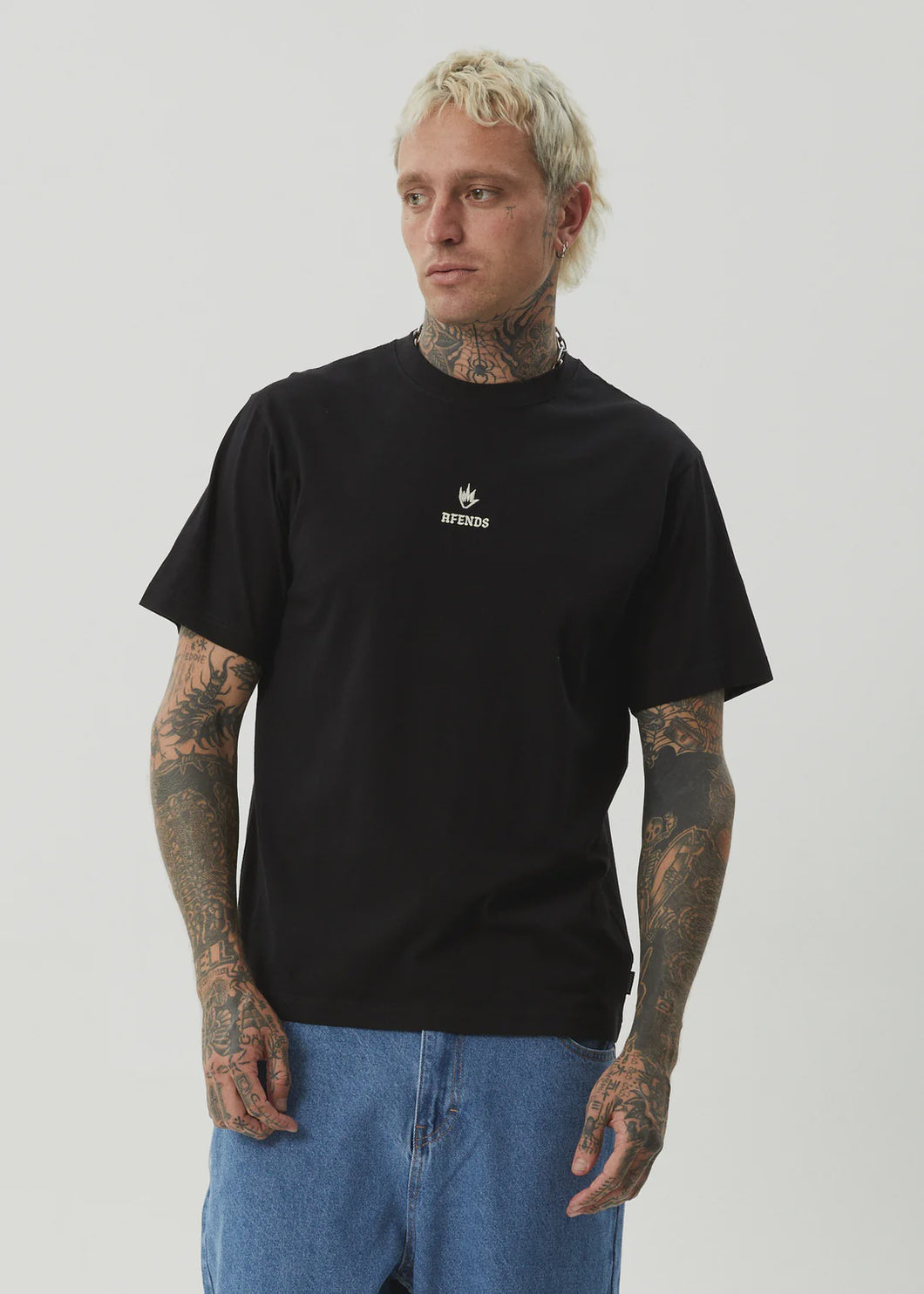 Afends Burnin Retro Tee - Black