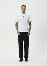 Load image into Gallery viewer, Afends Burnin Recycled Retro Fit Tee - White
