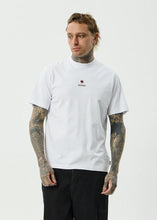 Load image into Gallery viewer, Afends Burnin Recycled Retro Fit Tee - White
