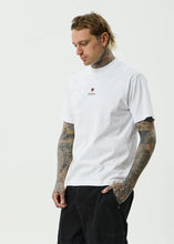 Load image into Gallery viewer, Afends Burnin Recycled Retro Fit Tee - White

