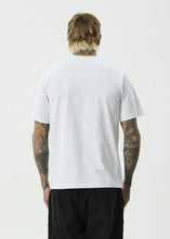 Load image into Gallery viewer, Afends Burnin Recycled Retro Fit Tee - White
