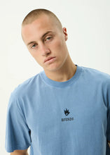 Load image into Gallery viewer, Afends Burnin Retro Tee - Washed Slate Blue
