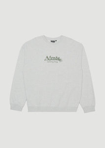 Afends Mens Mace Crew Neck Jumper - Grey Marle