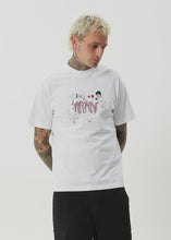 Load image into Gallery viewer, Afends Torched Recycled Retro Fit Tee - White
