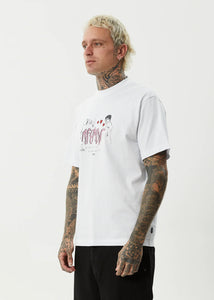 Afends Torched Recycled Retro Fit Tee - White